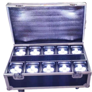Rechargable Flight Case for Battery Par Light